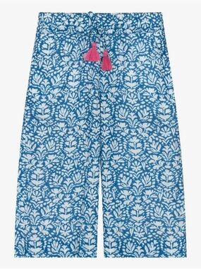 Hatley Floral Shibori Wide Leg Culottes Pant Size 7
